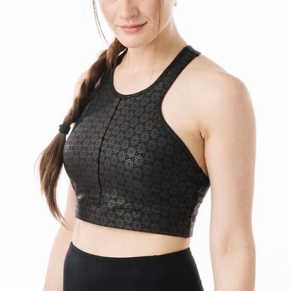 ZYIA Other - Zyia Active Flower Power Black Sports Bra